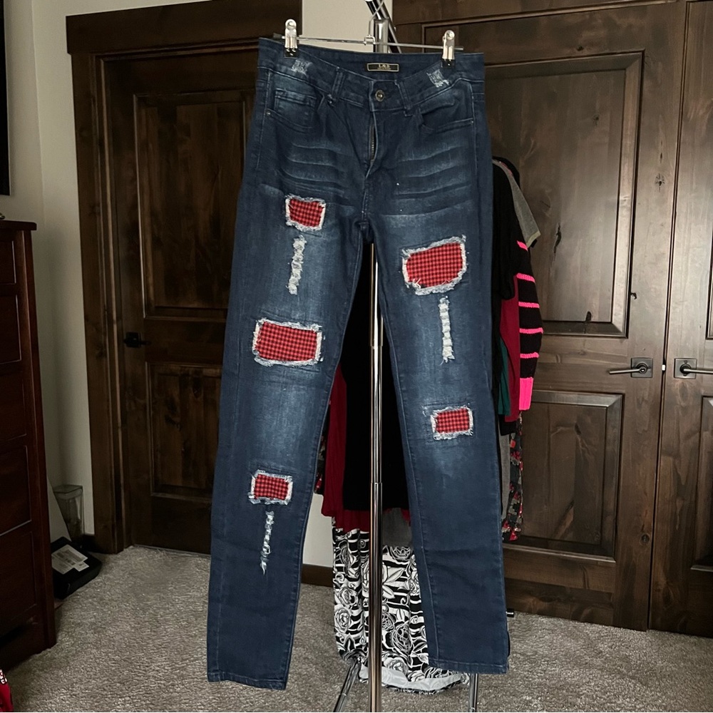 L&B Size 6 Plaid Jeans